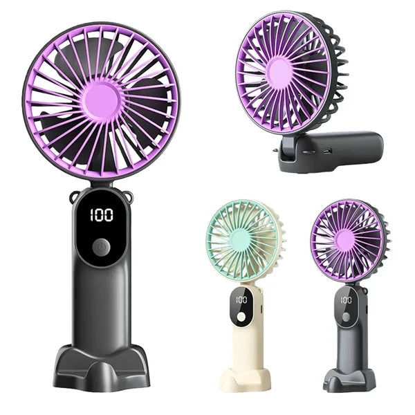6 Speed Settings Mini Portable Handheld Fan