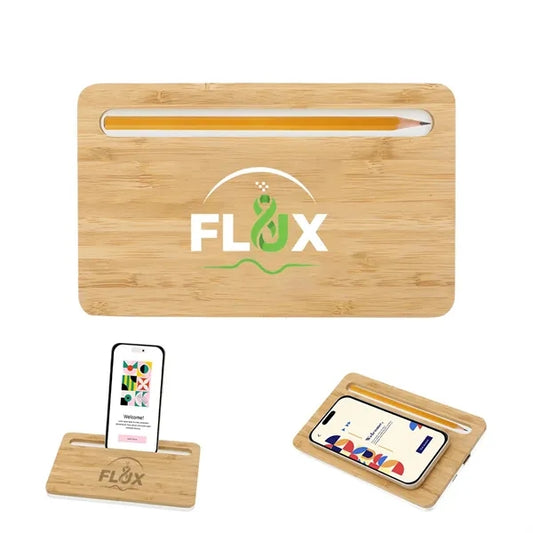 10W Bamboo Desk Charger with Pen Slot