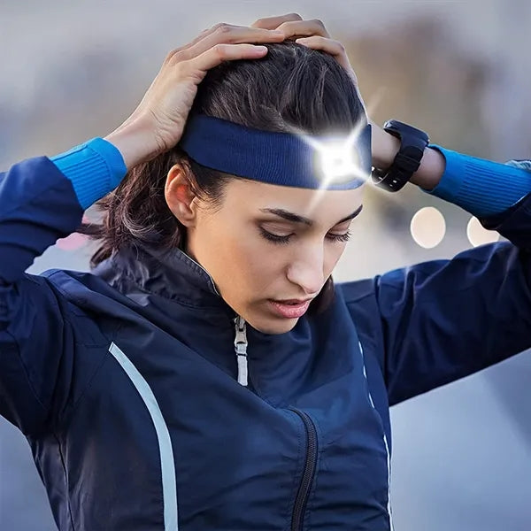 USB Rechargeable LED Light Knit Headband