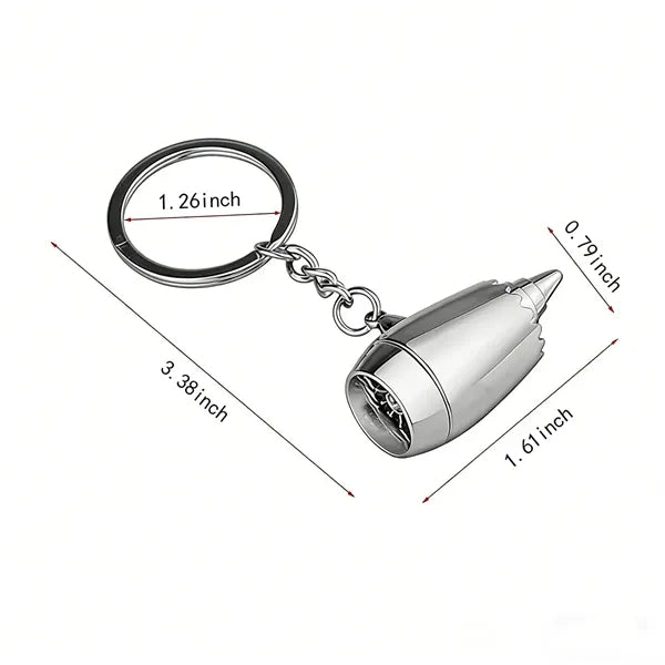 Creative Plane Keychain Airplane Keyring Aircraft Engine Key