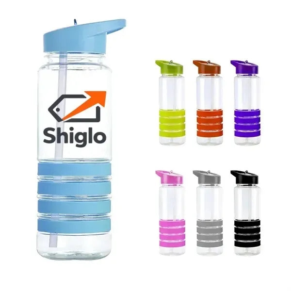 25 Ounce Water Bottle With Flip Straw Lid