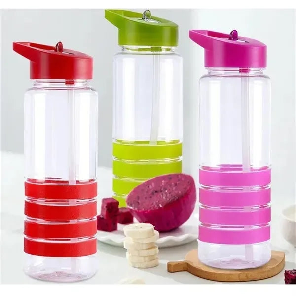 25 Ounce Water Bottle With Flip Straw Lid