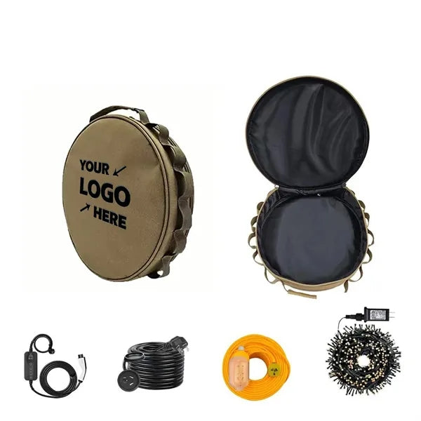 Oxford Circular Tool Bag/Zipper Round Storage Pouch