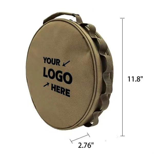 Oxford Circular Tool Bag/Zipper Round Storage Pouch