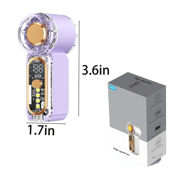 Portable Turbo Fan with Lights
