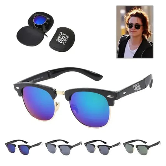 Foldable Fashion Half Frame UV Protection Sunglasses