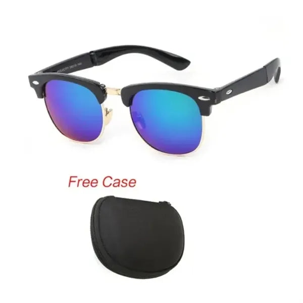 Foldable Fashion Half Frame UV Protection Sunglasses
