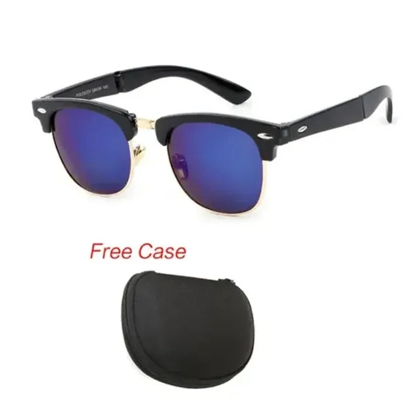 Foldable Fashion Half Frame UV Protection Sunglasses