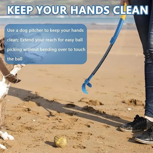 Hands-Free Pickup Dog Tennis Ball Thrower for Fetch