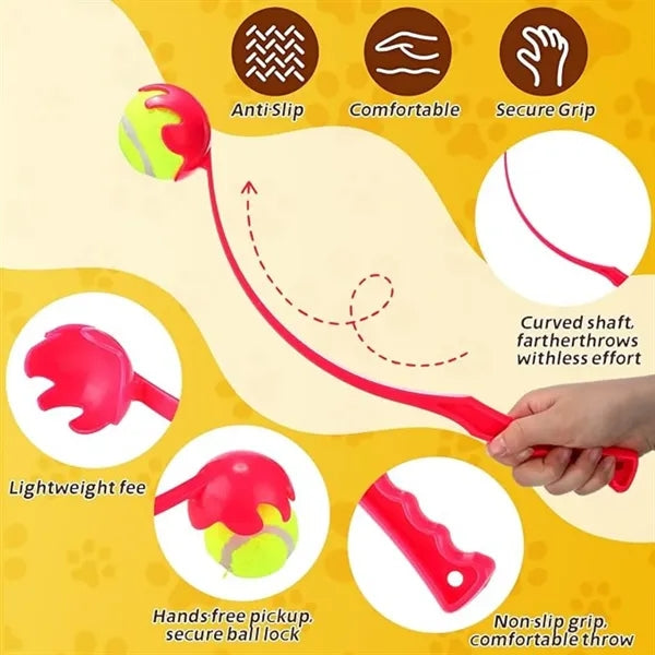 Launcher for Dogs Manual Thrower with Ball
