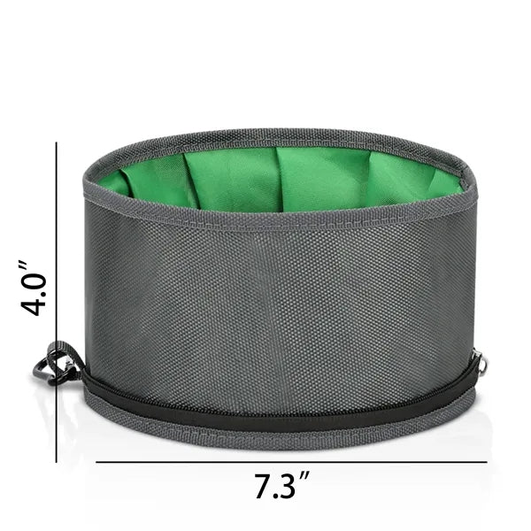 Foldable Waterproof Oxford Cloth Portable Pet Water Bowl