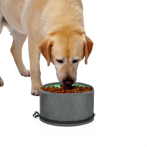 Foldable Waterproof Oxford Cloth Portable Pet Water Bowl