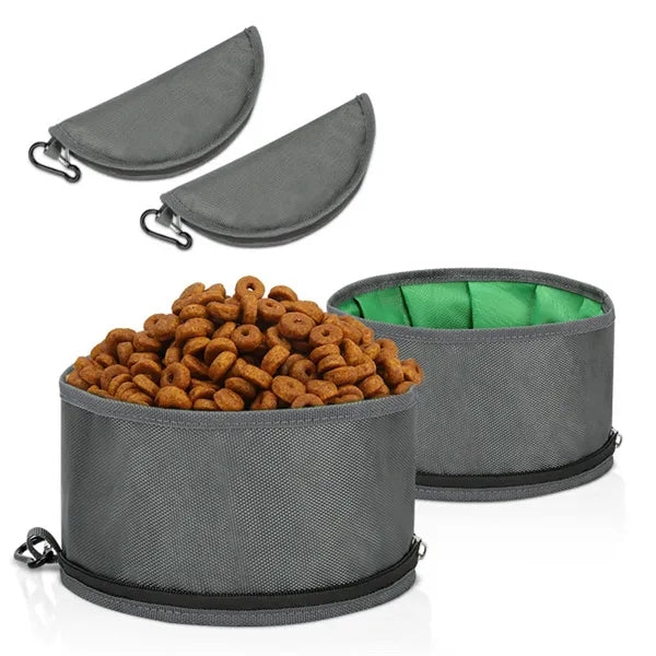 Foldable Waterproof Oxford Cloth Portable Pet Water Bowl
