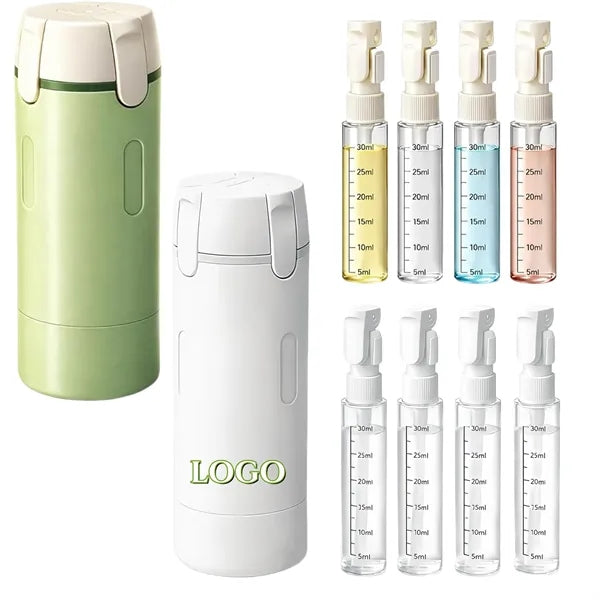 4 in 1 Travel Dispenser,4 Pack 1oz Bottles