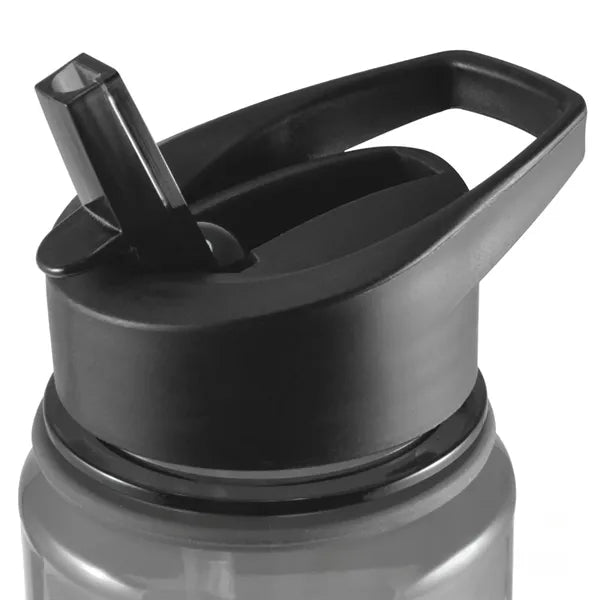 25oz Plastic Sport Water Bottle w/ Integrated Carry Loop Lid