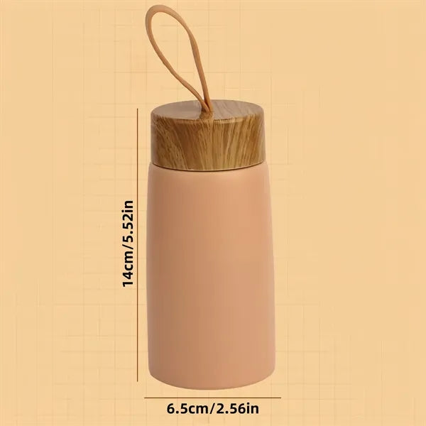 Wood Grain Vacuum Insulated Stainless Steel Bottle