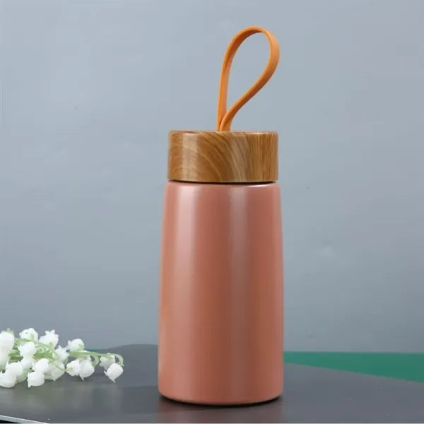 Wood Grain Vacuum Insulated Stainless Steel Bottle