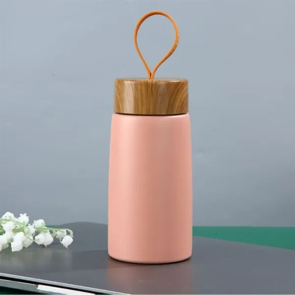 Wood Grain Vacuum Insulated Stainless Steel Bottle