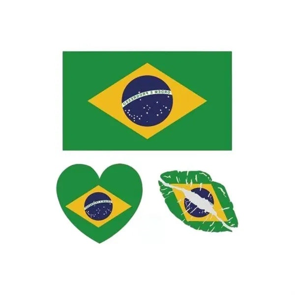 National Flag Temporary Tattoo Stickers Football Game Sports