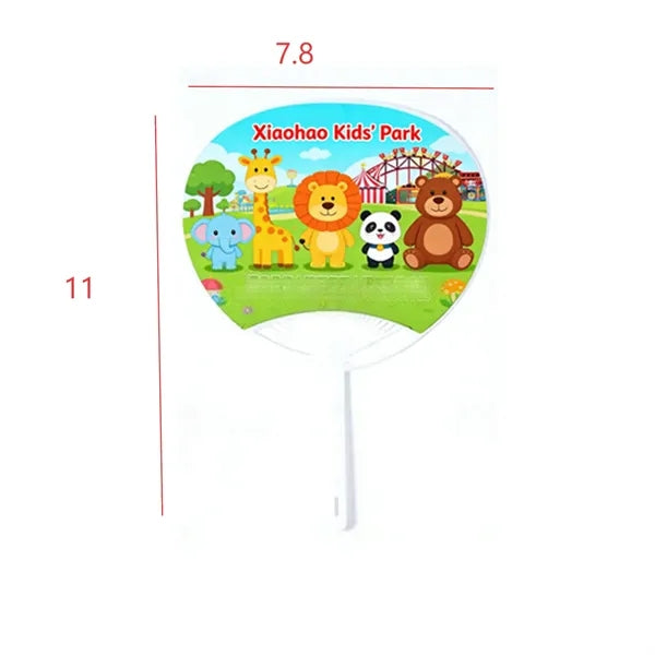 Plastic Advertising Fan Custom Logo Business Event Training