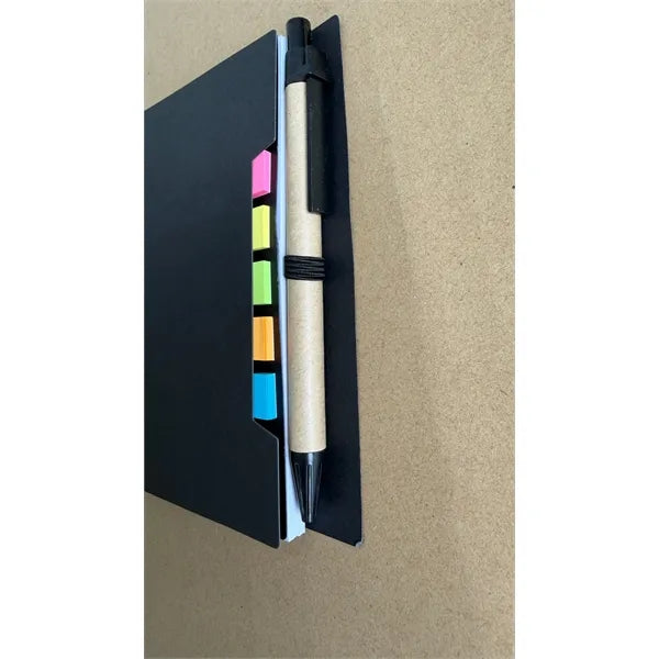 Spiral Pocket Notebook with Sticky Notes and Pen