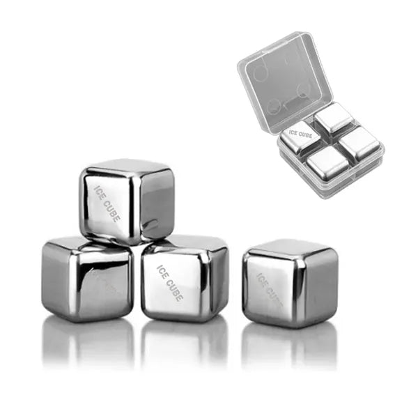 Metal Ice Cubes 1"