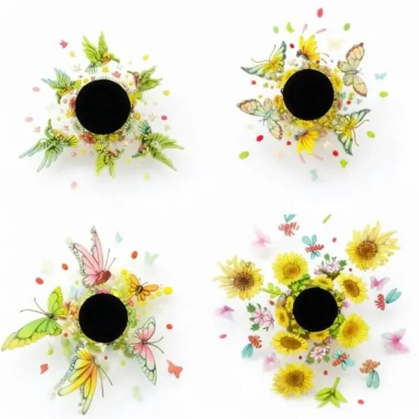 Solar Butterfly Garden Colorful Lights (6 Pieces)