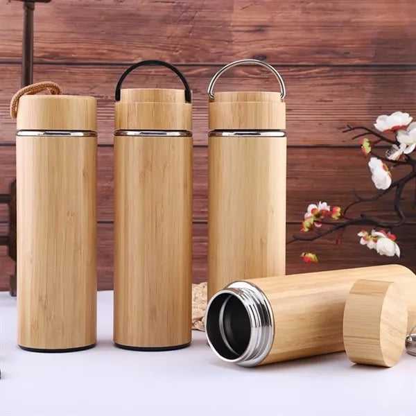 Bamboo Insulated Travel Bottle Eco Drinkware Cups