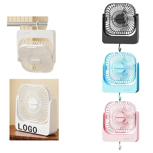 Rechargeable Portable Desk/Clip Fan for Dormitory Customi