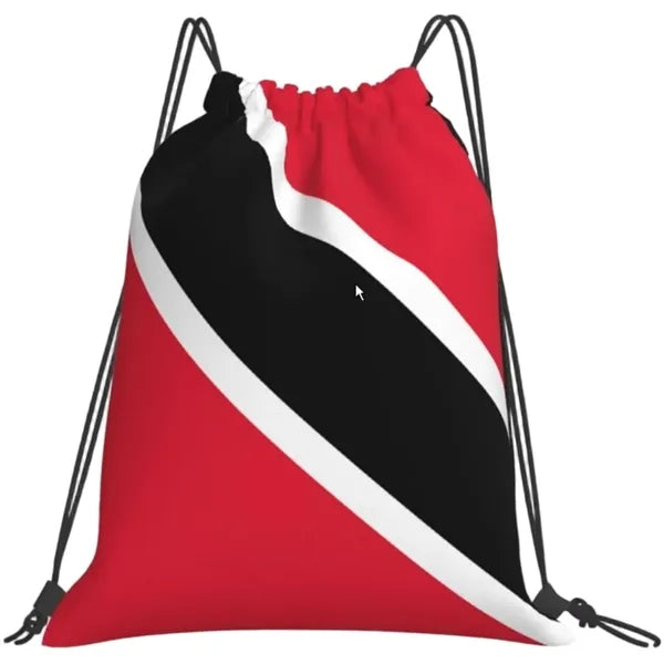 World Sport National Country Flag Polyester Drawstring Bag