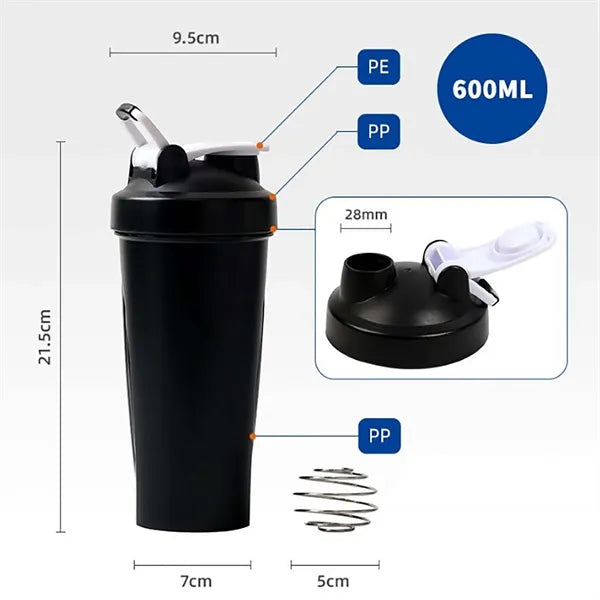 20 oz Protein Shaker Bottles