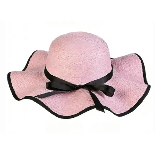 Women's Wide Brim Straw Hat, Summer Beach Sun Protection Hat