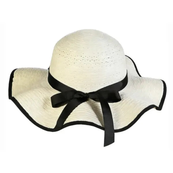 Women's Wide Brim Straw Hat, Summer Beach Sun Protection Hat