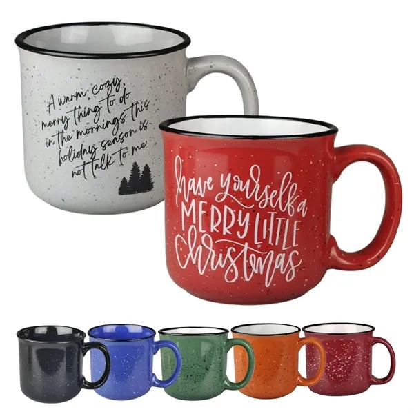 14oz Speckled Ceramic Campfire Mug