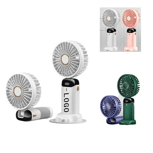 Digital Display Folding Aromatherapy Fan, Customizable / Cus