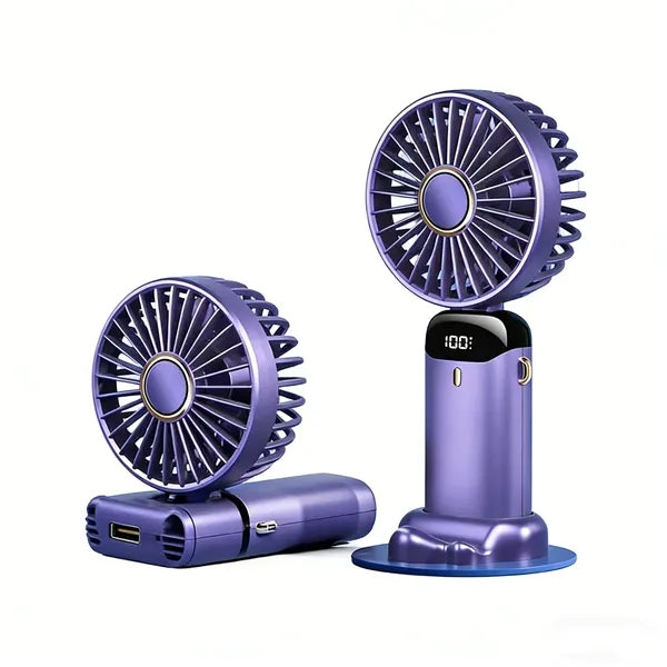 Digital Display Folding Aromatherapy Fan, Customizable / Cus