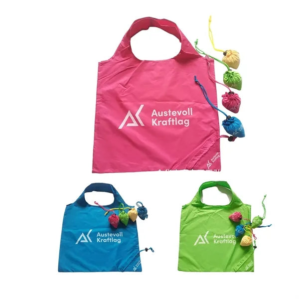 Foldable Polyester Tote Bag with Custom Logo