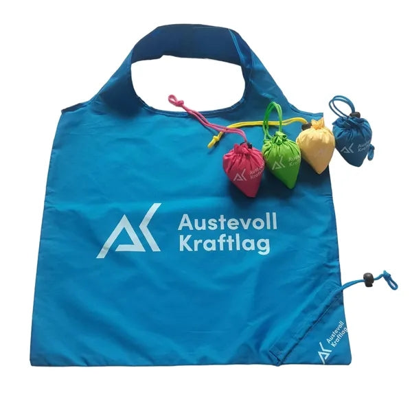 Foldable Polyester Tote Bag with Custom Logo