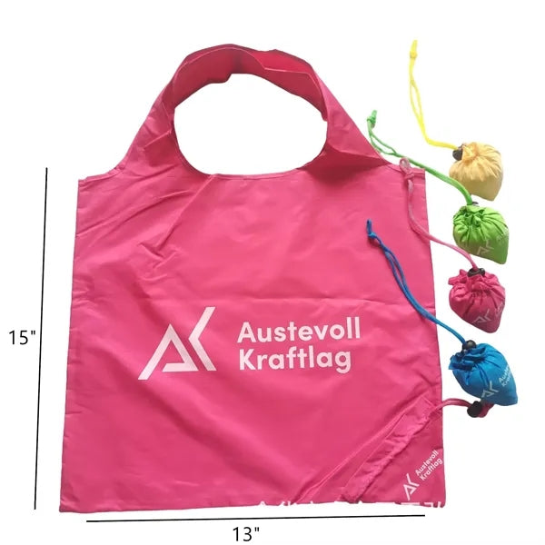 Foldable Polyester Tote Bag with Custom Logo