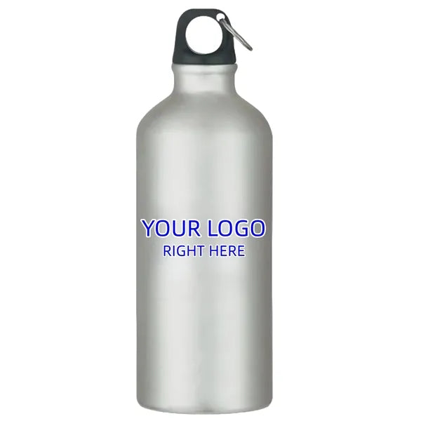 25oz Aluminum Water Bottle with Carabiner Clip for Active