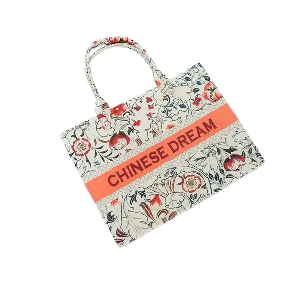 Durable Canvas Tote Bag with Embossed Logo Design