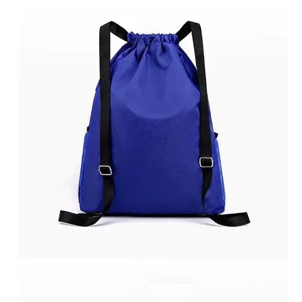 Nylon Multi-Pocket Drawstring Backpack
