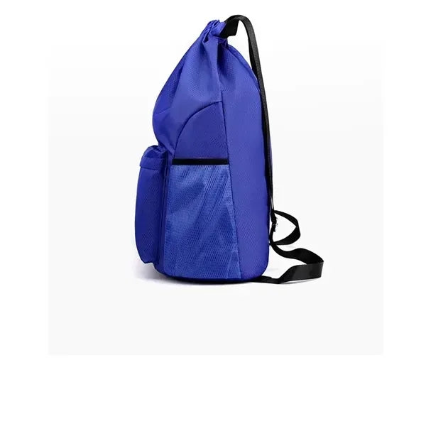 Nylon Multi-Pocket Drawstring Backpack