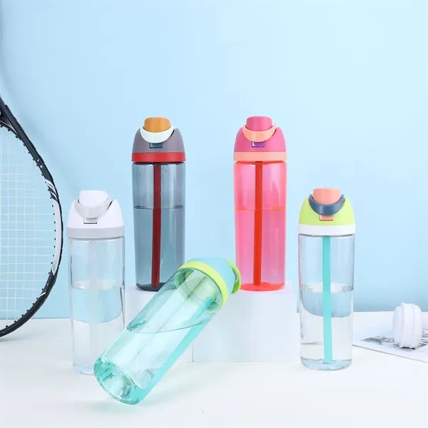 750ml Clear Plastic Water Bottle with FreeSip Straw
