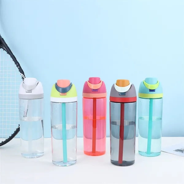 750ml Clear Plastic Water Bottle with FreeSip Straw