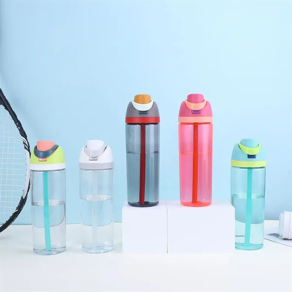 750ml Clear Plastic Water Bottle with FreeSip Straw