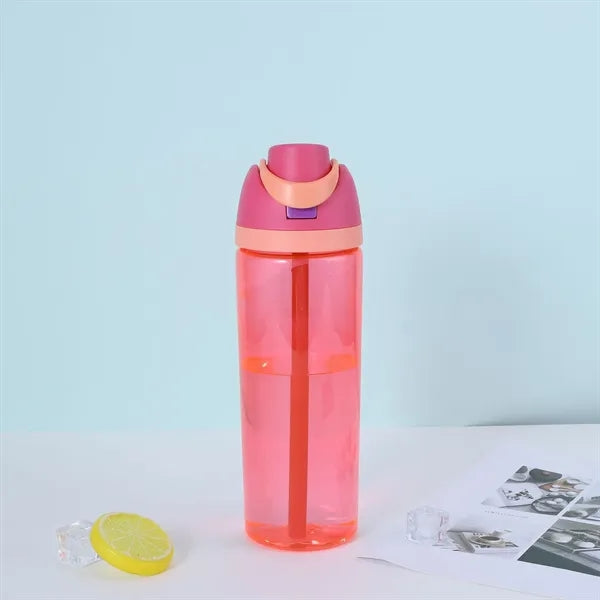 750ml Clear Plastic Water Bottle with FreeSip Straw