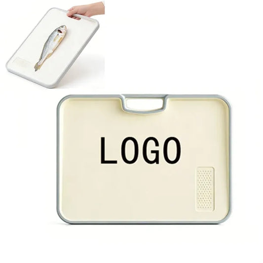 Japanese-style double-sided cutting board with rubbe
