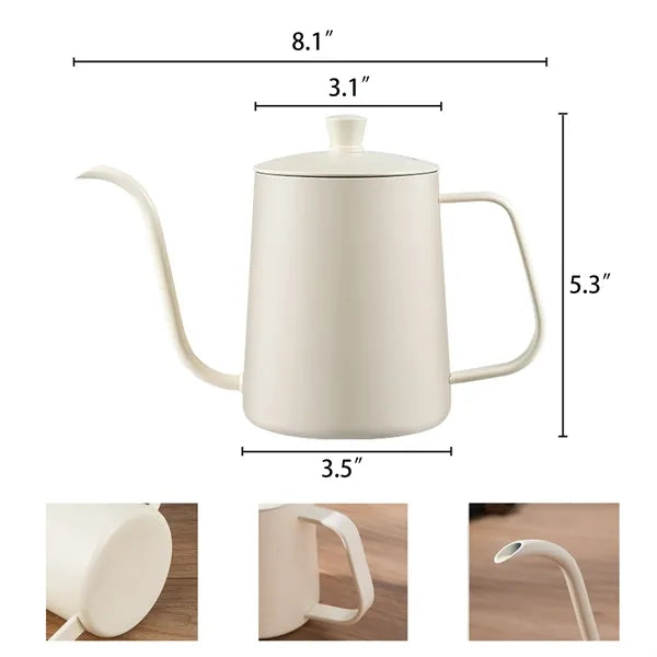 Gooseneck Pour Over Coffee Kettle with Lid
