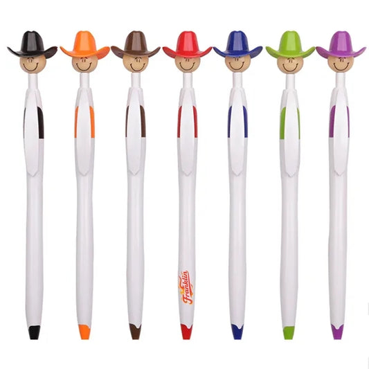 Smiling Cowboy Bead Ballpoint Pen